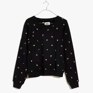 Madewell embroidered floral sweatshirt